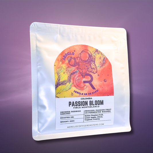 Passion Bloom - Passion Fruit Co-Fermented Purple Caturra - Rodrigo Sanchez - Monteblanco